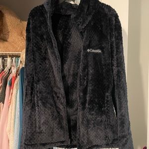 Fleece/fuzzy Columbia jacket women